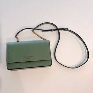 Kate Spade Green Morgan Saffiano Leather Crossbody Bag